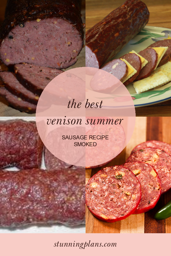 The Best Venison Summer Sausage Recipe Smoked Home, Family, Style and